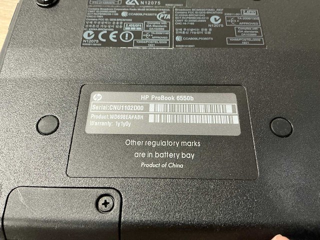 Hp probook 6550b laptop - afbeelding 7 van  7