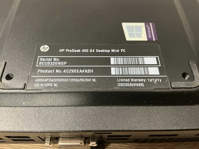 Hp prodesk 400 g4 desktop - afbeelding 3 van  3