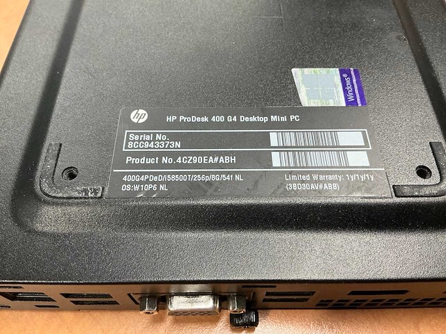 Hp prodesk 400 g4 dm desktop - afbeelding 4 van  4