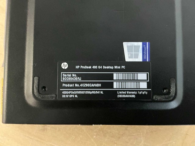 Hp prodesk 400 g4 dm mini pc - afbeelding 2 van  2