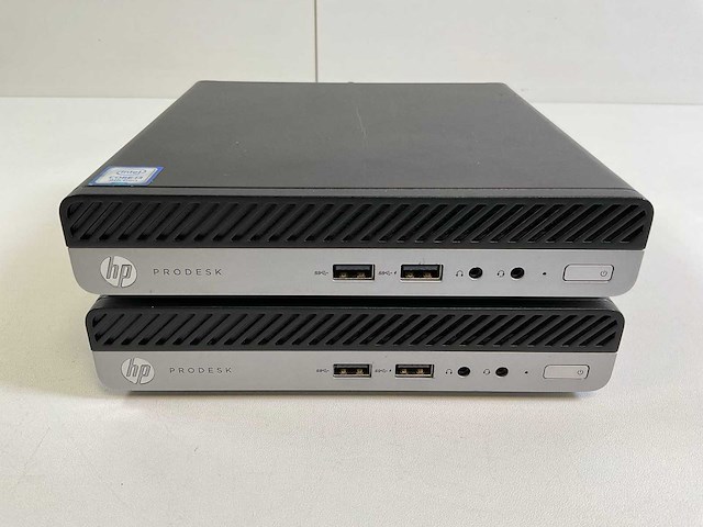 Hp prodesk 400 g5, core(tm) i3 9th gen, 8 gb ram, 256 gb nvme mini desktops (2x) - afbeelding 1 van  5