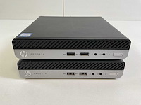 Hp prodesk 400 g5, core(tm) i3 9th gen, 8 gb ram, 256 gb nvme mini desktops (2x) - afbeelding 1 van  5