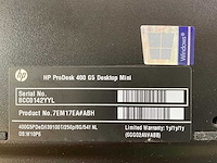 Hp prodesk 400 g5, core(tm) i3 9th gen, 8 gb ram, 256 gb nvme mini desktops (2x) - afbeelding 4 van  5