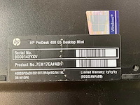 Hp prodesk 400 g5, core(tm) i3 9th gen, 8 gb ram, 256 gb nvme mini desktops (2x) - afbeelding 5 van  5