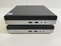 Hp prodesk 400 g5, core(tm) i3 9th gen, 8 gb ram, 256 gb nvme mini desktops (2x) - afbeelding 1 van  5