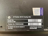 Hp prodesk 400 g5, core(tm) i3 9th gen, 8 gb ram, 256 gb nvme mini desktops (2x) - afbeelding 4 van  5