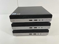 Hp prodesk 400 g5, core(tm) i5 8th gen, 8 gb ram, 256 gb nvme mini desktops (3x) - afbeelding 1 van  6
