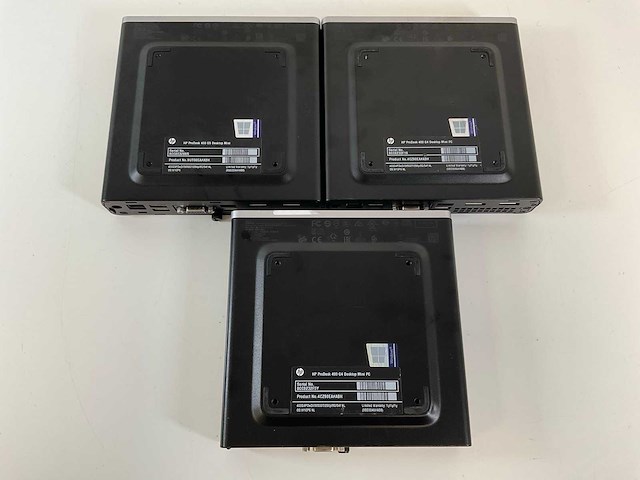 Hp prodesk 400 g5, core(tm) i5 8th gen, 8 gb ram, 256 gb nvme mini desktops (3x) - afbeelding 6 van  6