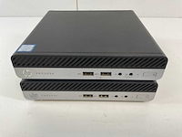 Hp prodesk 400 g5, core(tm) i5 9th gen, 8 gb ram, 256 gb nvme mini desktops (2x) - afbeelding 1 van  6