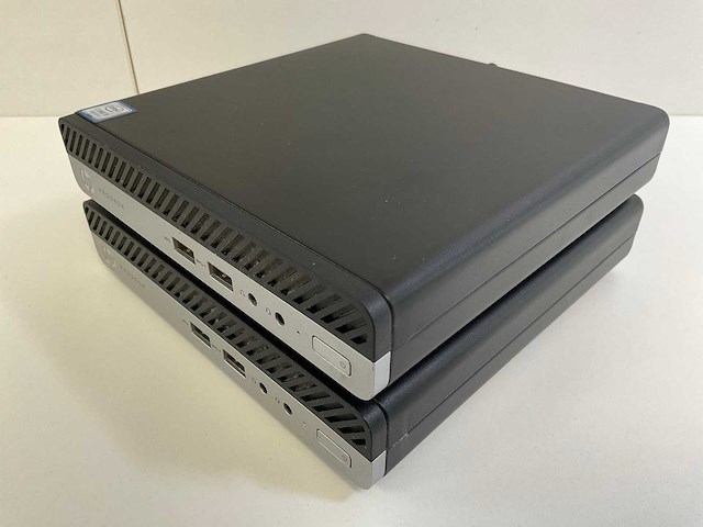 Hp prodesk 400 g5, core(tm) i5 9th gen, 8 gb ram, 256 gb nvme mini desktops (2x) - afbeelding 1 van  5