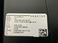 Hp prodesk 400 g5 desktop (4x) - afbeelding 7 van  7