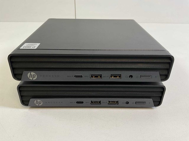 Hp prodesk 400 g6, core(tm) i3 10th gen, 8 gb ram, 256 gb nvme mini desktops (2x) - afbeelding 1 van  6