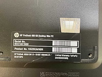 Hp prodesk 400 g6, core(tm) i3 10th gen, 8gb ram, 256 gb nvme mini desktops (2x) - afbeelding 3 van  4