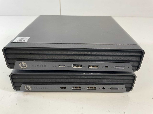 Hp prodesk 400 g6, core(tm) i5 10th gen, 8 gb ram, 256 gb nvme mini desktops (2x) - afbeelding 1 van  5