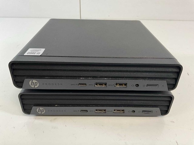 Hp prodesk 400 g6, core(tm) i5 10th gen, 8 gb ram, 256 gb nvme mini desktops (2x) - afbeelding 1 van  6