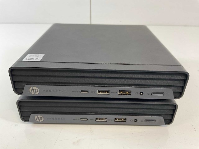 Hp prodesk 400 g6, core(tm) i5 10th gen, 8 gb ram, 256 gb nvme mini desktops (2x) - afbeelding 1 van  5