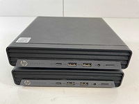 Hp prodesk 400 g6, core(tm) i5 10th gen, 8 gb ram, 256 gb nvme mini desktops (2x) - afbeelding 1 van  5
