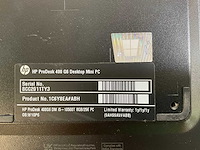Hp prodesk 400 g6, core(tm) i5 10th gen, 8gb ram, 256 gb nvme mini desktops (2x) - afbeelding 7 van  7
