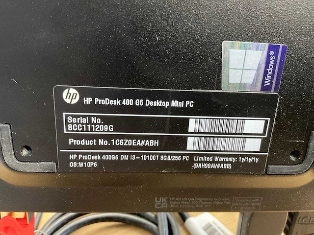 Hp prodesk 400 g6 desktop mini desktop - afbeelding 5 van  7