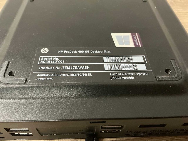 Hp prodesk 400 g6 desktop - afbeelding 4 van  4