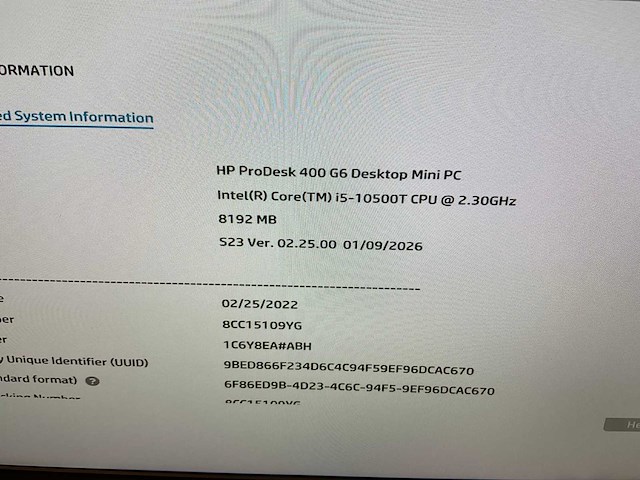 Hp prodesk 400 g6 desktop - afbeelding 4 van  8