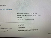 Hp prodesk 400 g6 desktop - afbeelding 4 van  8