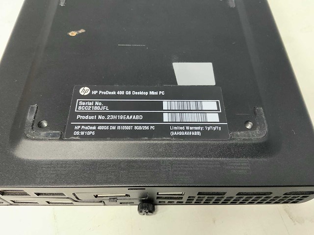 Hp prodesk 400 g6 mini pc (4x) - afbeelding 9 van  9