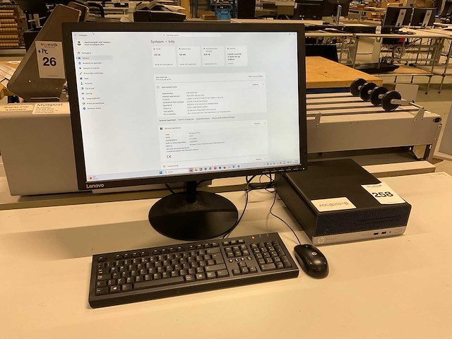 Hp prodesk 400 g6 sff desktop - afbeelding 1 van  5