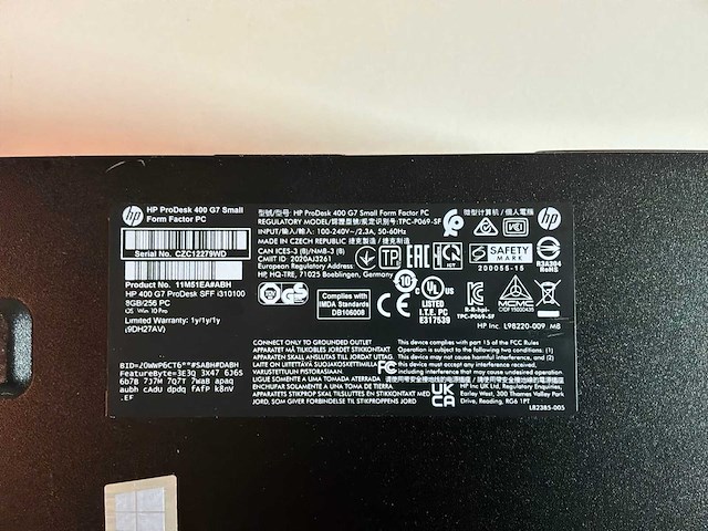 Hp prodesk 400 g7 small desktop - afbeelding 4 van  4