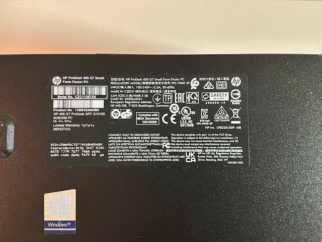 Hp prodesk 400 g7 small desktop - afbeelding 4 van  4