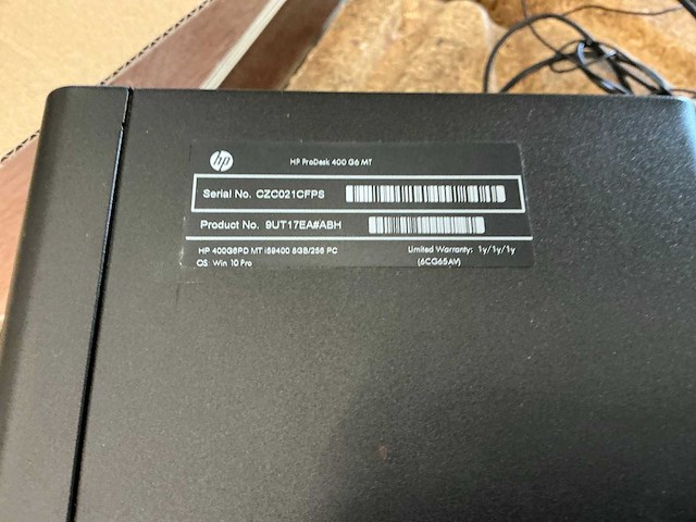 Hp prodesk 400g6 mt desktop (2x) - afbeelding 3 van  8