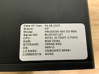 Hp prodesk 600 g3 mini desktop (6x) - afbeelding 7 van  10