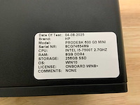 Hp prodesk 600 g3 mini desktop (6x) - afbeelding 9 van  10