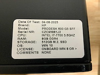 Hp prodesk 600 g3 ssf desktop (4x) - afbeelding 5 van  6