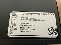 Hp prodesk 600 g5 sff desktop (4x) - afbeelding 6 van  8