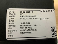 Hp prodesk 600 g5 sff desktop (4x) - afbeelding 7 van  8