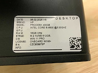 Hp prodesk 600 g5 sff desktop (4x) - afbeelding 8 van  8