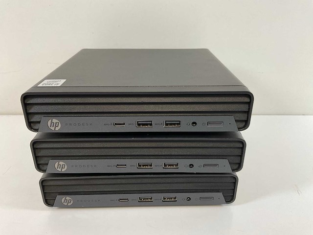 Hp prodesk 600 g6, core(tm) i5 10th gen, 8 gb ram, 256 gb nvme mini desktops (3x) - afbeelding 1 van  9