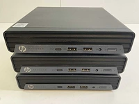 Hp prodesk 600 g6, core(tm) i5 10th gen, 8 gb ram, 256 gb nvme mini desktops (3x)