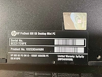 Hp prodesk 600 g6, core(tm) i5 10th gen, 8 gb ram, 256 gb nvme mini desktops (3x) - afbeelding 7 van  8