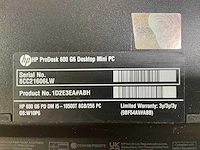 Hp prodesk 600 g6, core(tm) i5 10th gen, 8 gb ram, 256 gb nvme mini desktops (3x) - afbeelding 8 van  8
