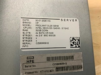 Hp proliant dl20 gen 9 server (2x) - afbeelding 5 van  13