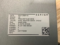 Hp proliant dl20 gen 9 server (2x) - afbeelding 3 van  11