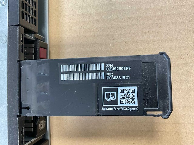 Hp proliant dl360 gen 10, 2x xeon(r) gold 5218, 4x 32 gb ram, 3x 960 gb sas(vk000960wsxh) rack mount chassis - afbeelding 8 van  9
