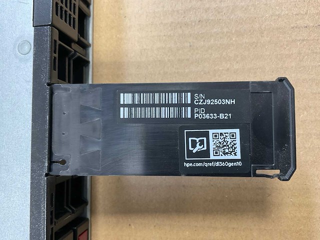 Hp proliant dl360 gen 10, 2x xeon(r) gold 5218, 4x 32 gb ram, 4x 960 gb sas(vk000960wsxh) rack mount chassis - afbeelding 9 van  10