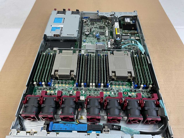 Hp proliant dl360 gen 9, 2x xeon(r) e5-2620 v3, 384 gb ram(24x 16 gb), no hdd, rack mount chassis - afbeelding 8 van  10