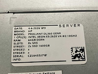 Hp proliant dl360 gen 9 server - afbeelding 4 van  4