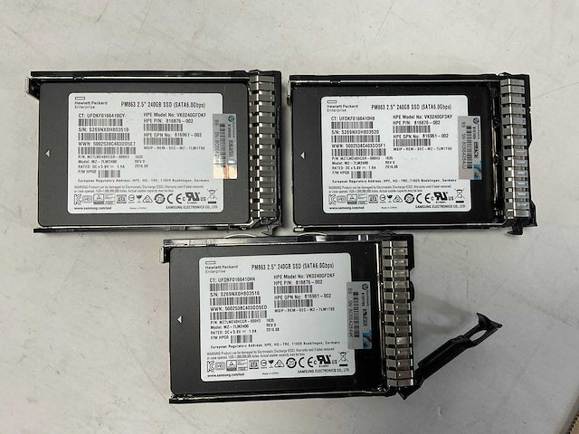 Hp proliant dl360 gen 9, xeon(r) e5-2620 v4, 4x 16 gb ram, 6x 240 gb sas(vk0240gfdkf) rack mount chassis - afbeelding 9 van  10