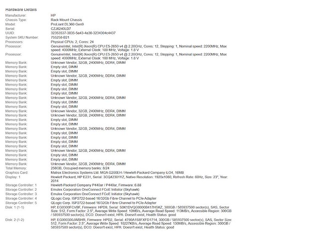 Hp (proliant dl360 gen9) - 2x xeon(r) e5-2650 v4, 256 gb ram (8x32gb), 600 gb sas rack mount chassis - afbeelding 3 van  3