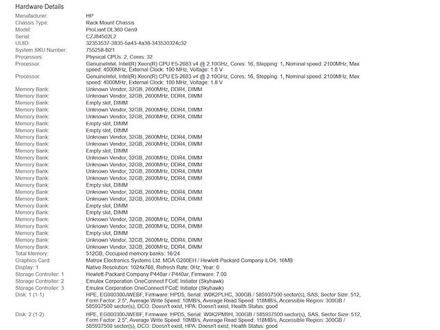 Hp (proliant dl360 gen9) - 2x xeon(r) e5-2683 v4, 512 gb ram (16x32gb), 600 gb sas rack mount chassis - afbeelding 6 van  6